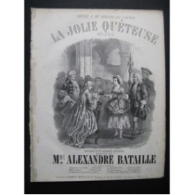 Mme BATAILLE Alexandre La Jolie Quéteuse Chant Piano ca1850