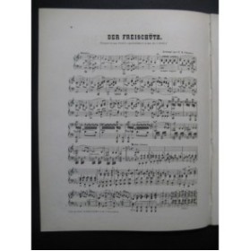 WEBER Der Freischütz Ouverture Piano XIXe siècle