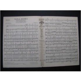 ROMBERG Nina-Rosa Chant Piano 1932
