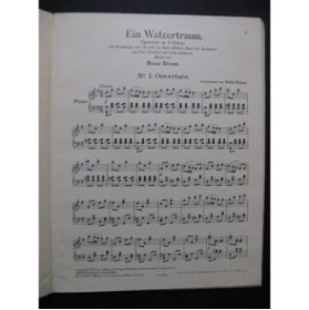 STRAUS Oscar Ein Walzertraum Opérette Piano 1908