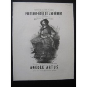 ARTUS Amédée Poussons nous de L'Agrément Chant PIano XIXe siècle