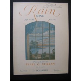 CURRAN Pearl  G. Rain Chant Piano 1920