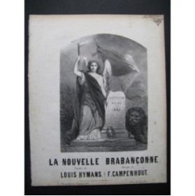 VAN CAMPENHOUT François  La Nouvelle Brabançonne Chant Piano ca1830