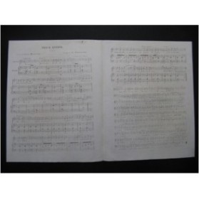 CLAPISSON Louis Trois Enfans Piano Chant ca1840
