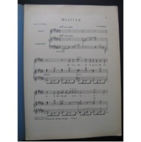 ZANDONAI Ricardo Mistica Chant Piano ca1920