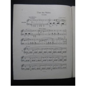 ROSAS Juventino Über den Wellen Piano ca1900