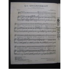 CHRISTINÉ Henri Ça Changerait Chant Piano 1925