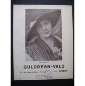 GILBERT Guldregn-Vals Piano 1916