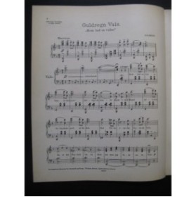 GILBERT Guldregn-Vals Piano 1916