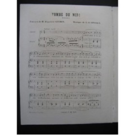 CLAPISSON Louis Tombé du nid Chant Piano ca1860