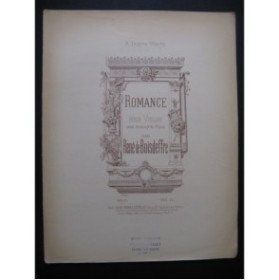 DE BOISDEFFRE René Romance Violon Piano 1894