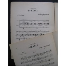DE BOISDEFFRE René Romance Violon Piano 1894