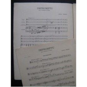 MASSIS Amable Impromptu Trombone Piano 1949