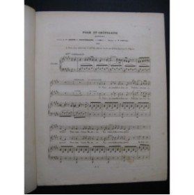 GABUSSI Vincenzo Page et Chatelaine Chant Piano ca1840