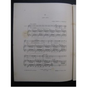 HÜE Georges Les Lys Chant Piano 1906