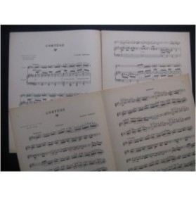 DEBUSSY Claude Cortège Violon Piano 1906