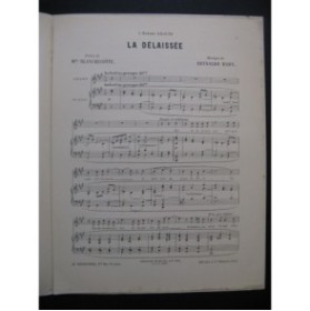 HAHN Reynaldo La Délaissée Chant Piano 1898