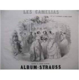 STRAUSS Les Camélias Piano ca1850