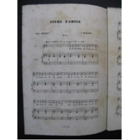 MASSENET Jules Poëme d'Amour Chant Piano 1879