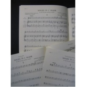 COURTEVILLE Raphael Sonata in C Major Flûte à bec Alto Piano 1978