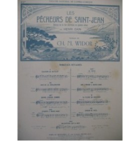 WIDOR Ch. M. Les Pêcheurs de Saint-Jean No 2 Chant Piano 1906