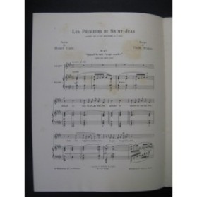 WIDOR Ch. M. Les Pêcheurs de Saint-Jean No 2 Chant Piano 1906