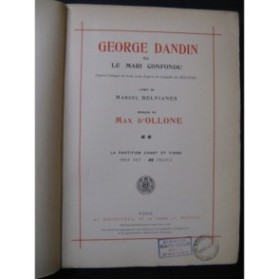 D'OLLONE Max George Dandin ou le Mari Confondu Opéra 1930