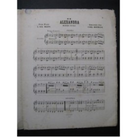 HOFMANN Carl Alexandre Marche Piano 6 mains ca1867