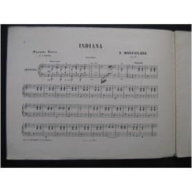 MARCAILHOU Gatien Indiana Piano 4 mains ca1865