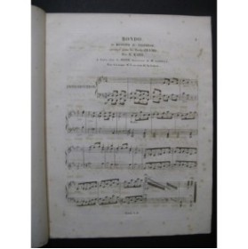KARR Henry Rondeau du Hussard de Felsheim Piano ca1830