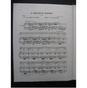 HENRION Paul Le Muletier de Tarragone Nanteuil Chant Piano ca1855