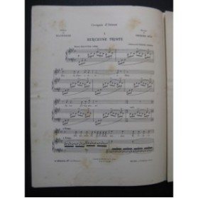 HÜE Georges Croquis d'Orient No 1 Berceuse Chant Piano 1904