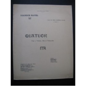 RAVEL Maurice Quatuor Violon Alto Violoncelle 1969