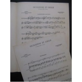 HAENDEL G. F. Sicilienne et Gigue Saxophone Piano 1951
