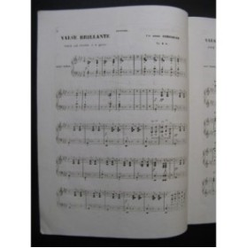 SCHULHOFF Jules Grande Valse Brillante Piano 4 mains ca1845