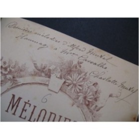 MUTEL Alfred Mélodies Chant Piano 1883