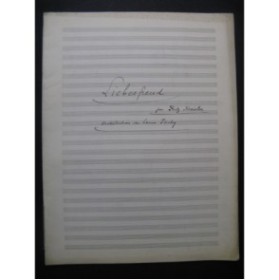 KREISLER Fritz Liebesfreud Plaisir d'Amour Manuscrit Orchestre