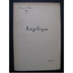 IBERT Jacques Angélique Farce Chant Piano 1926