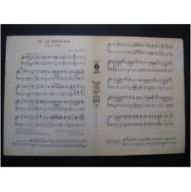 CHRISTINÉ Henri Je M'Donne Piano 1921