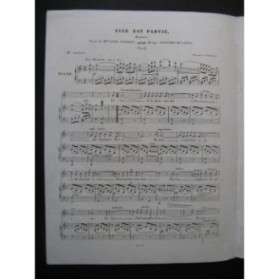 DE LATOUR Aristide Elle est Partie Chant Piano ca1840