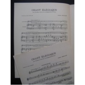 BEAUCAMP Albert Chant Élégiaque Saxophone Piano 1951