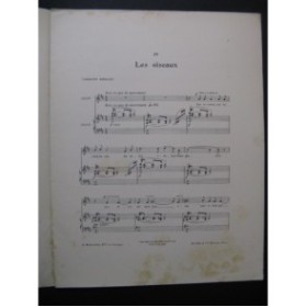 MORET Ernest Les Oiseaux Chant Piano 1913
