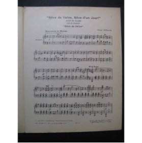STRAUS Oscar Rêve de Valse, Rêve d'un Jour Piano 1907