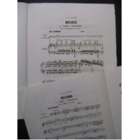 DUBOIS Théodore Mélodie Piano Violon ou Violoncelle ca1868