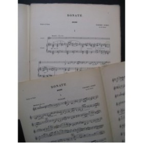 D'INDY Vincent Sonate en Ut op 59 Violon Piano 1905