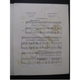 Tchaikowsky Piotr Prière du soir Chant Piano 1881