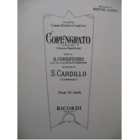 CARDILLO Salvatore Core'Ngrato Chant Piano