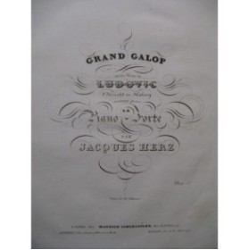 HERZ Jacques Grand Galop Piano ca1834