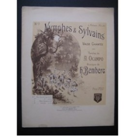 BEMBERG Herman Nymphes Et Sylvains Chant Piano ca1893