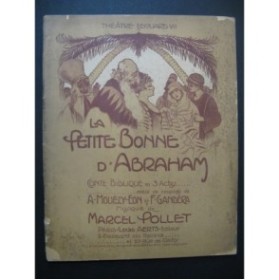 POLLET Marcel La Petite Bonne d'Abraham Dédicace Chant Piano 1918